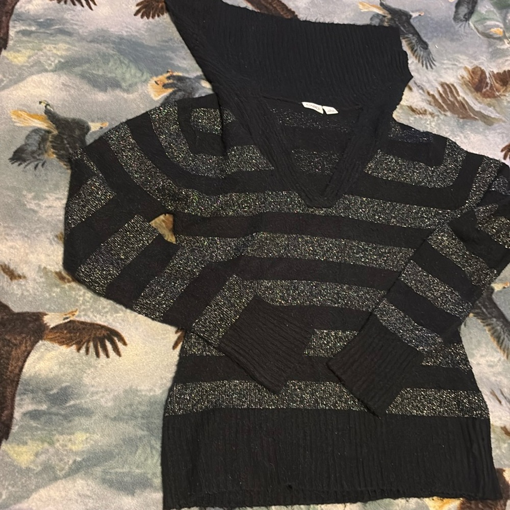 Cato brand sweater size large. Oversized square collar . Very cute an warm